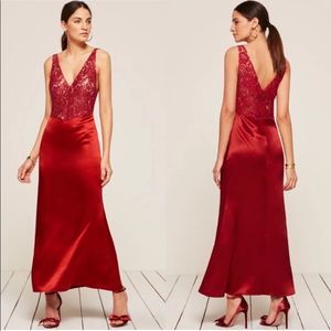 Reformation Aura Red Dress
